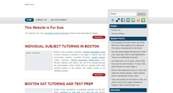 Desktop Screenshot of bostontutors.net